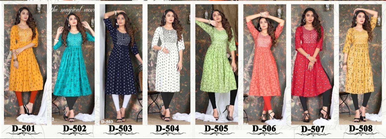 Beauty Queen Smarty 2 Casual Daily Wear Rayon Printed Designer Kurti Collection